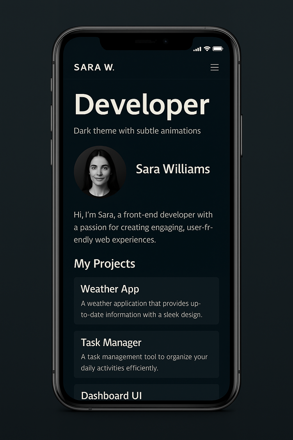 Sara - Developer